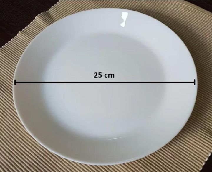 OFTAST Ikea 25cm Plate PCS/6 PCS Tempered Glass