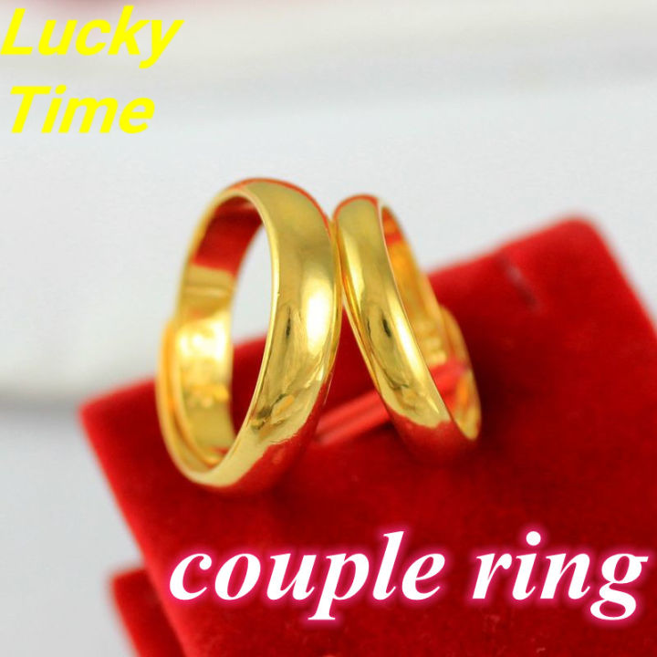 Pair) Saudi Gold Pure 18k Pawnable Legit Pure Gold Ring for