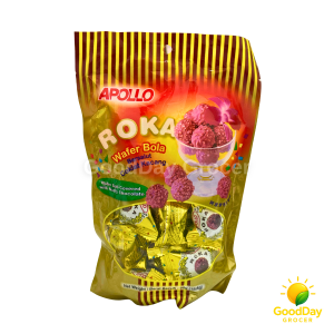 15 pcs Apollo Roka Wafer Bola Bersalut Coklat Kacang Halal