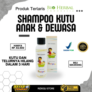 Sampo Kutu Rambut dan Telurnya Anak Bio Herbal Pembasmi Ketombe Anak-Anak dan Dewasa Secara Cepat Dengan Hasil MaksimalPermanen dan Alami