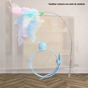 Cat Teasing Stick Teasing Cat Toy Self-healing Cat Relieving Boredom Handy Tool Cat Collar