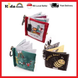 Kidshouse Touch & Feel Baby Soft Books Fabric Cloth Books Montessori Early Learning Educational Toys Story Time Infants Toddlers ET100
