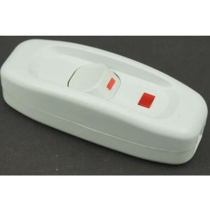 DOUBLEL Feed-Through Appliance Table Lamp 10A on/Off Desk Light Cord Switch Indicator LED Inline