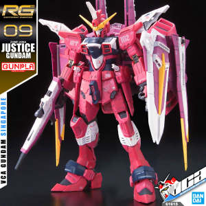 ⭐️ BANDAI GUNPLA REAL GRADE RG 1/144 ZGMF-X09A JUSTICE GUNDAM PLASTIC MODEL KIT TOY VCA GUNDAM SINGAPORE