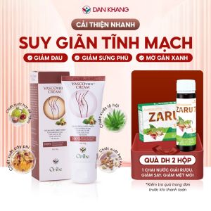 Combo trong uống ngoài bôi cải thiện suy giãn tĩnh mạch giảm sưng đau tê phù suy giãn tĩnh mạch chân Vascovein