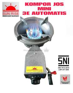 Kompor jos cor sunrise SR 3e automatis -kompor jos sunrise 3Ea - 3Ba - kompor sun rise 3e auto