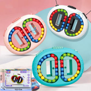 Mainan Fidget fun Double Flip - Mainan Puzzle Magic Cube - Rotating Magic Beans / Rubik Magic Cube