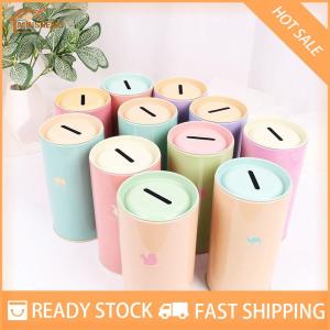 MIH ✨ COD ✨ กระปุกออมสินรูปสัตว์ทรงกลม1ชิ้นกระปุกออมสินกล่องโลหะใส่เหรียญของตกแต่งบ้าน