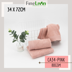 FineLivin 100% Cotton Bath Towel Face Towel Gym Towel Local Ready Stock