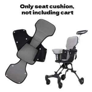 Baby Stroller Seat Cushion Soft Comfortable Protective Pad For Infant Toddler Cart Liner Gray