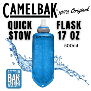 CAMELBAK Quick Stow Flask 17oz ( Original 500ml Volume Bite Valve Leak Proof) bpafree