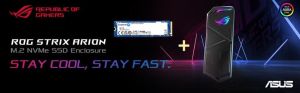 Asus ROG Strix Arion USB 3.2 GEN 2 Type-C M.2 NVMe SSD Enclosure Up to 10GBPS 1050MB/s with Aura Sync