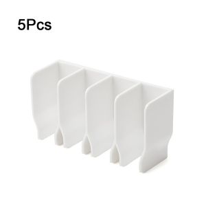 GAOSU 5Pcs Gắn tường Giá đựng Sữa rửa  Nhựa Không thấm nước Hộp đựng sữa rửa  Thiết thực Tiết kiệm không gian Kệ kem tay Dành cho gia đình