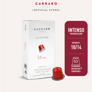 Carraro Intenso Aluminium Capsule - Nespresso® Compatible (10 Capsules)
