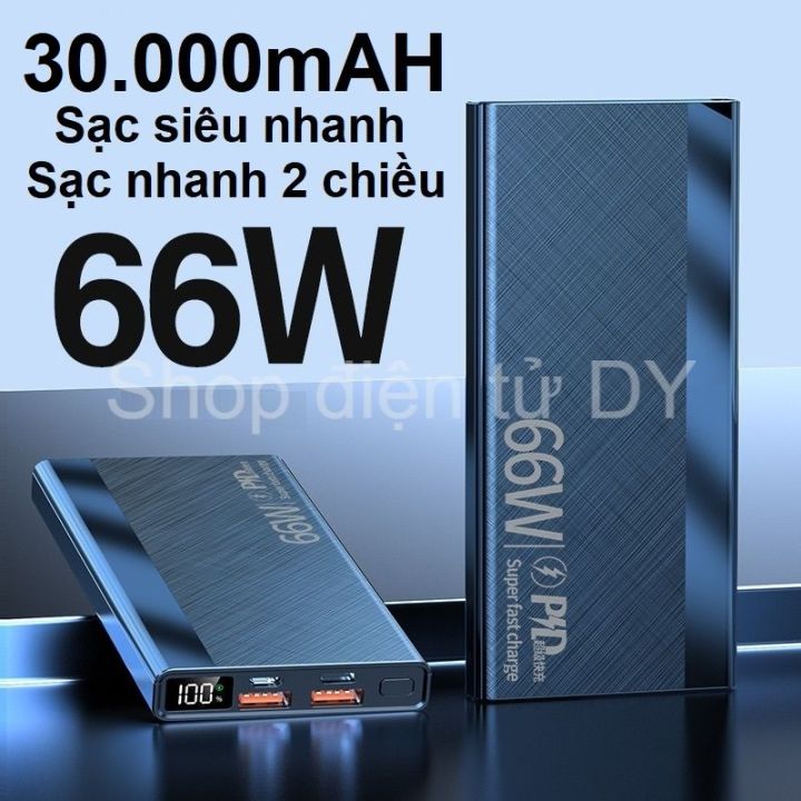 Sạc nhanh dự phòng 20.000mAH, sạc siêu nhanh 66W, cổng Type-C đời mới ...