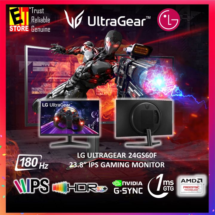 LG GAMING MONITOR ULTRAGEAR 24GS60F 24" IPS FULL HD / HDR10 /180HZ /1ms ...