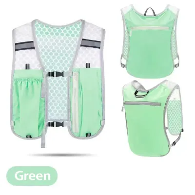 Running Hydration Vest Backpack Lightweight Outdoor Climbing Vest For Men Trail Bag Waterproof Reflective Strip Cycling and Running Casual Small Backpack Waterproof Ultra-Breathable Running Water Bladder Bag Adjustable Buckle Multi-Pocket Storage Unisex