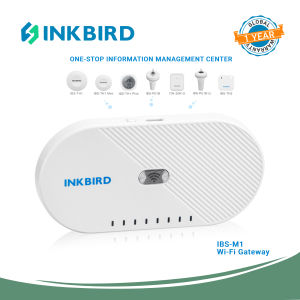 INKBIRD Wi-Fi Gateway IBS-M1 Wi-Fi Bridge Gateway Smart Hub Remotely Control Center Bluetooth&Wireless Devices with INKBIRD PRO App 2.4GHz Only