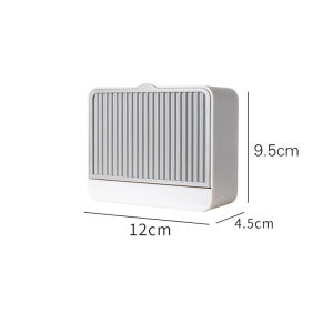 【COD】No Drill Creative Soap Holder Organizer with Drain and Cover Wall Mounted Soaps Rack Soap Case Boxes Leakproof Soap Container for Bathroom GYM Traveling Camping