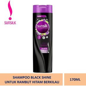 ANJU1234 / COD / SHAMPOO SUNSILK CO CREATION BLACK SHINE 170ML / SHAMPOO SUNSILK HITAM BERKILAU 170ML