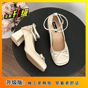 [Free Shipping] Elegant Evening Breeze Soft High Heels Crisscross Satin Bow Flats New Autumn Style