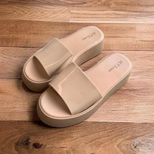 Sandal Jelly Wanita Terbaru/ Sendal Selop Wedges Cewek Fashion/ HYS 1728-1/ Jelly Import