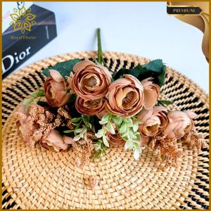 Bunga Peony Premium 5 Cabang/Bunga Rose Peony/Bunga Hias Buket Premium/Bunga Dekorasi| (KN-62)