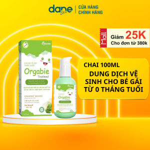Dung Dịch Vệ Sinh Cho Bé Gái Orgabie Tradimed Từ Sơ Sinh Đến Dậy Thì 100 ml Có Thể Thay Thế Sữa Tắm
