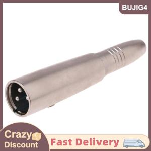 【E-WOITD】 1PC MIC 3 PIN XLR ปลั๊กชายถึง1/4นิ้ว6.35mm MONO FEMALE JACK Audio CABLE