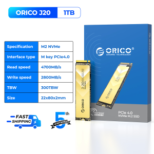 5200 ORICO เมกะไบต์/วินาที PCIe 4.0ม. 2 NVMe SSD NVMe Gen4 * 3 1TB โซลิดสเตทไดรฟ์ภายใน (J20)