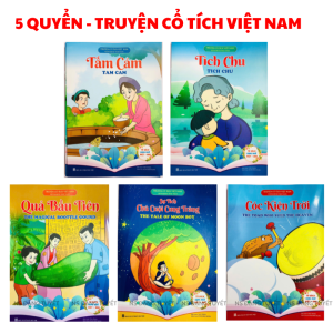 Combo 20 Quyển Truyện Tranh Cổ Tích Song Ngữ Cho Bé - Quét Mã QR Code Nghe Đọc Truyện Bằng Tiếng Việt