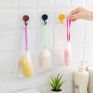 10pcs Soap Foaming Net Quickly Foam Drawstring Design Non-Slip Bathroom Soap Exfoliating Mesh Bags Soap Saver Bag