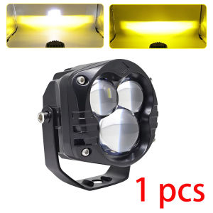 N3 Laser Gun MDL Mini Driving Light White&Yellow Hi/Lo 60W Auxiliary Light LED Work Light For Motorcycle