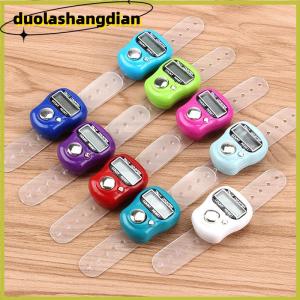 [Duola] เข็มทิศแบบนับจำนวนนิ้ว LED อิเล็กทรอนิกส์แบบใช้มือถือนับจำนวนแบบคลิกเกอร์วงแหวนนับ
