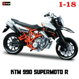 2026 Bburago 1:18 2023 GASGAS RX450F Honda Africa Twin Adventure 790 Adventure R Rally 450F X Diavel S motorcycle model Toy Series