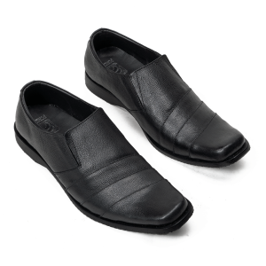 Sepatu Pantofel Pria Kerja Kantor Sepatu Formal Kulit Asli Slip On AB07