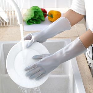 【 Găng Tay Làm Việc Nhà 】 Găng Tay Rửa Bát Bốn Mùa Mẫu Mới Nữ Dày Dặn Chống Thấm Nước Bền Đẹp Nhà Bếp Giặt Quần Áo Cao Su Hàn Quốc