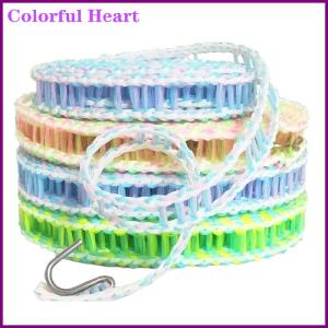 Colorful Heart ราวตากผ้ากันลมกันลื่นแบบหนาเชือกสำหรับใช้ในการอบแห้งใช้ในครัวเรือนสำหรับการเดินทางกลางแจ้ง