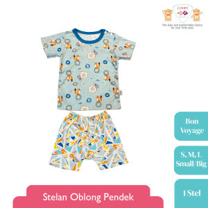Libby Setelan Oblong Pendek Celana Pendek Motif Terbaru - Setelan Baju Bayi dan Anak SNI