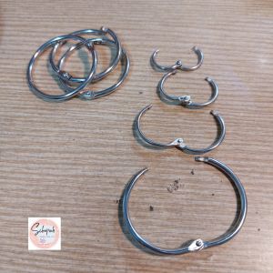 Khoen tròn inox đóng gáy sách treo Flash card làm đồ handmade (Schepub Handmade)