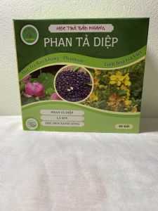 Phan tả diệp (combo 2 hộp 40 gói/hộp) trà túi lọc phan tả diệp Bảo Khang nhuận tràng táo bón người bị trĩ nóng trong