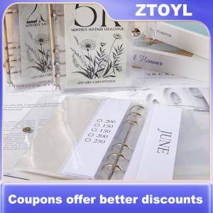 【ZTOYL】 2024 12-Months Envelopes Money Saving Challenge Easy And Funny Way To Save 2.5K 5K 10K Budget Planner Envelope Challenge Kit