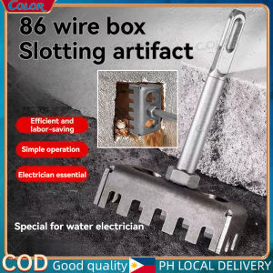 Square Puncher Hardened and Wear-Resistant 86-Type Junction Box Dedicated for Electricians Electric Hammer Square Handle Quick Hole Opener