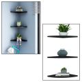 3PCS Floating Corner Shelf Wall-Mounted Storage Rack Furniture Office Deco Wall Bookshelves Home. 