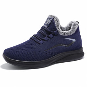[Free Shipping] 2026 Winter New MenS Shoes Fleece-Lined And Thickened Versatile Cotton Shoes Sports Warm Casual Shoes