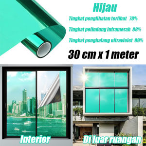 PROMO One Way Stiker Kaca Cermin Peredam Panas Rumah Gedung Kantor Ruko Variasi Jendela Kaca Dll