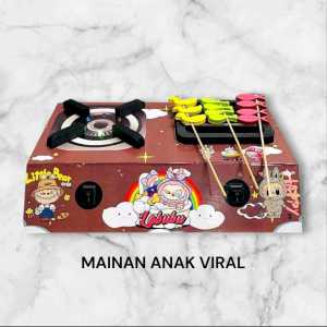 MAINAN KOMPOR BISA NYALA KARAKTER LABUBU MAINAN EDUKASI ANAK