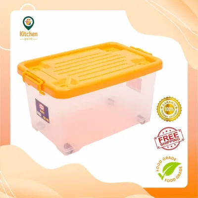SHINPO Container Box CB 45 (Kontainer Plastik) | Penyimpanan Serbaguna | Tempat Penyimpanan Baju | Kotak Penyimpanan Random Colour