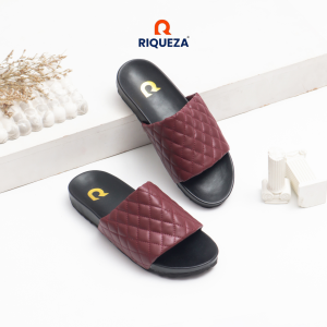 Riqueza LAVINA Sandal Wanita Flat Sendal Slip On Kekinian