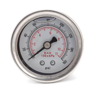 Vehicle Heavy Duty Oil Pressure Gauge 0-160Psi Universal Fuel Monitoring System With 1/8 NPT Fitting Easy Installation